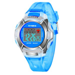 Montre électronique sportive lumineuse étanche SYNOKE 99329 pour enfants, noir, bleu, vert, rose, violet, rouge