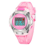 Montre électronique sportive lumineuse étanche SYNOKE 99329 pour enfants, noir, bleu, vert, rose, violet, rouge