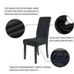 Housse de chaise moderne unie en spandex extensible, housses élastiques pour banquet de mariage, housse de siège de salle à manger, style pastoral hôtel, taille universelle