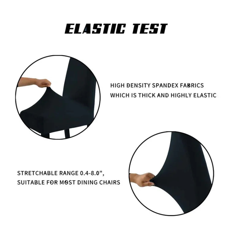 Housse de chaise moderne unie en spandex extensible, housses élastiques pour banquet de mariage, housse de siège de salle à manger, style pastoral hôtel, taille universelle