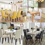 Housse de chaise moderne unie en spandex extensible, housses élastiques pour banquet de mariage, housse de siège de salle à manger, style pastoral hôtel, taille universelle