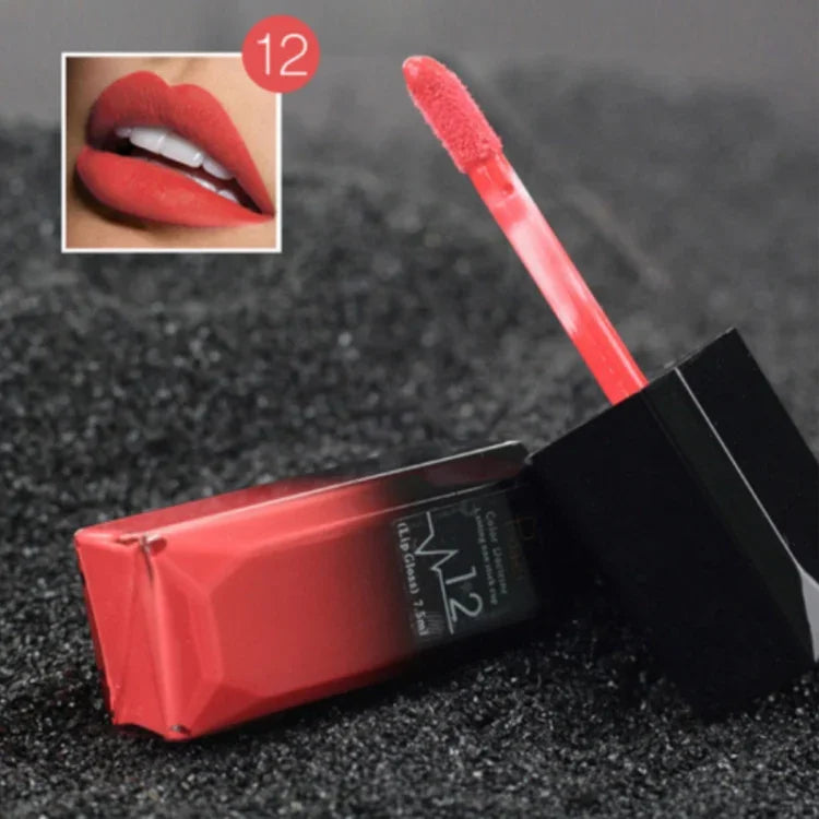 Brillant à Lèvres Mat Imperméable Cosmétiques Maquillage Nude, 1#, 2#, 3#, 4#, 5#, 6#, 7#, 8#, 9#, 10#, 11#, 12#, 13#, 14#, 15#, 16#, 17#, 18#, 19#, 20#, 21#