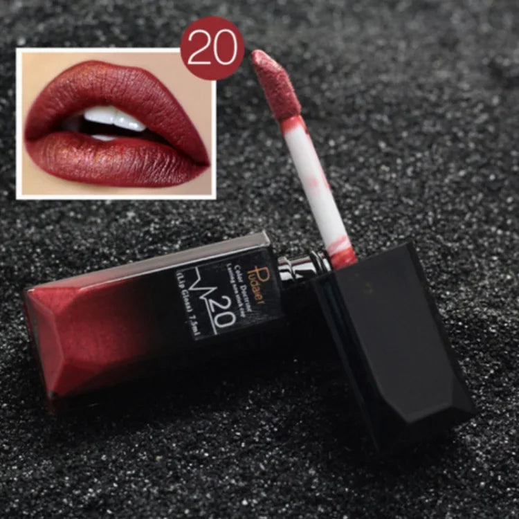 Brillant à Lèvres Mat Imperméable Cosmétiques Maquillage Nude, 1#, 2#, 3#, 4#, 5#, 6#, 7#, 8#, 9#, 10#, 11#, 12#, 13#, 14#, 15#, 16#, 17#, 18#, 19#, 20#, 21#
