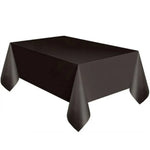 Nappe jetable en plastique unie pour mariage, anniversaire, fête, nappe rectangulaire pour table, housse de bureau essuyable