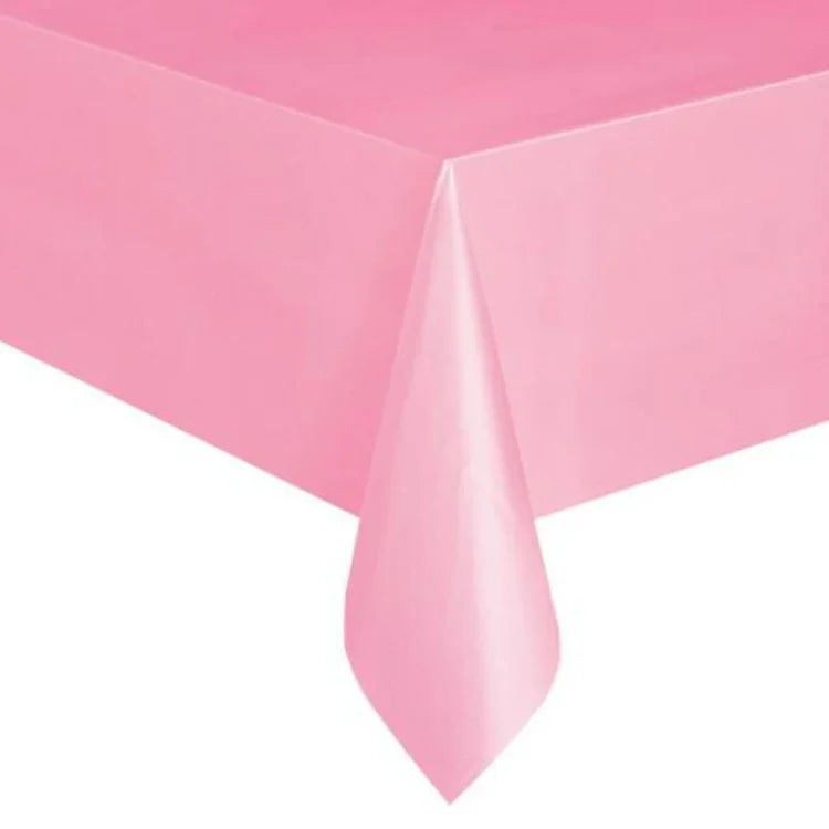 Nappe jetable en plastique unie pour mariage, anniversaire, fête, nappe rectangulaire pour table, housse de bureau essuyable