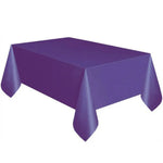 Nappe jetable en plastique unie pour mariage, anniversaire, fête, nappe rectangulaire pour table, housse de bureau essuyable