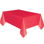 Nappe jetable en plastique unie pour mariage, anniversaire, fête, nappe rectangulaire pour table, housse de bureau essuyable