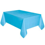Nappe jetable en plastique unie pour mariage, anniversaire, fête, nappe rectangulaire pour table, housse de bureau essuyable