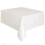 Nappe jetable en plastique unie pour mariage, anniversaire, fête, nappe rectangulaire pour table, housse de bureau essuyable