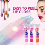 Lot de 2 brillants à lèvres longue durée, décollables facilement, rouges à lèvres mats imperméables pour femme, disponibles en : rouge melon, pêche exquise, rouge sexy, rose vif, rouge cerise, orange douce.