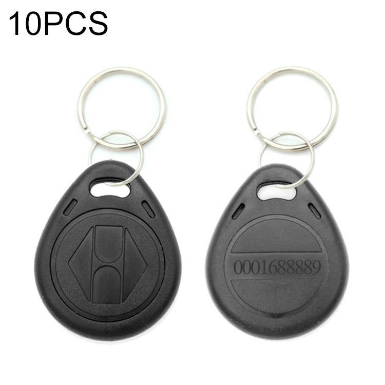 10 pièces de porte-clés puce carte d'identification de proximité 125KHz TK/EM4100