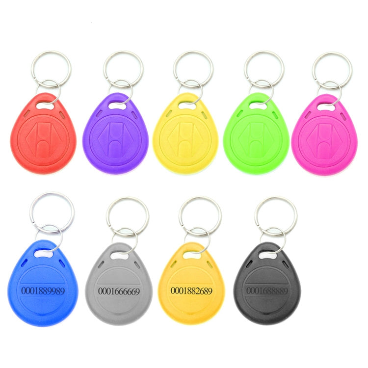 10 pièces de porte-clés puce carte d'identification de proximité 125KHz TK/EM4100