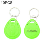 10 pièces de porte-clés puce carte d'identification de proximité 125KHz TK/EM4100