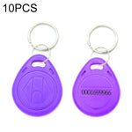 10 pièces de porte-clés puce carte d'identification de proximité 125KHz TK/EM4100