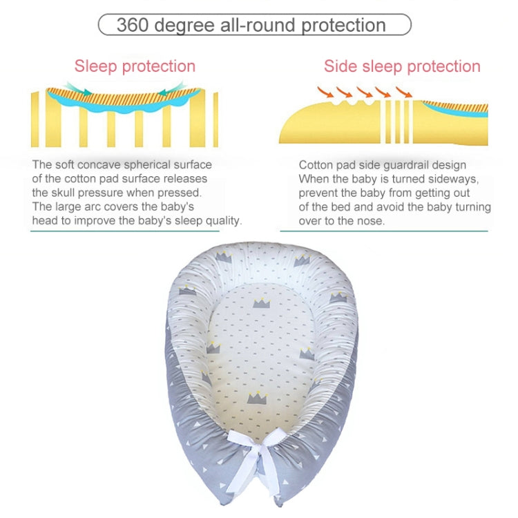 Nid bébé lit berceau portable amovible et lavable lit de voyage berceau en coton pour enfants nourrissons