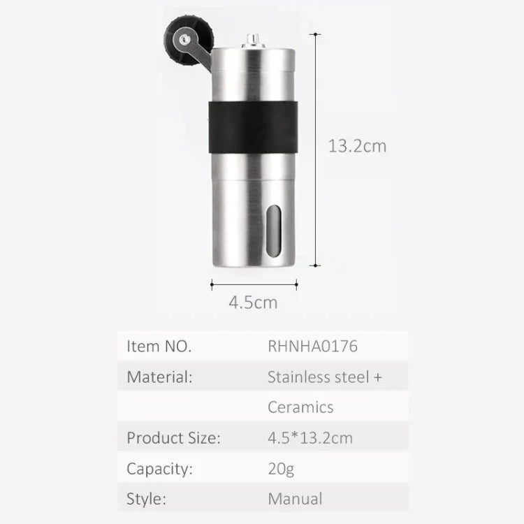 Mini Manual Stainless Steel Coffee Grinder, Manual Coffee Grinder