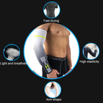 1 paire de manchettes de protection UV pour hommes pour cyclisme, course, protection solaire, manches de bras sportives, L, M, XL, XXL