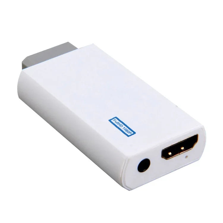 Adaptateur convertisseur Wii2HDMI vers HDMI 1080p pour Nintendo Wii : connexion facile et rapide, prise audio 3,5 mm, Wii-Link.