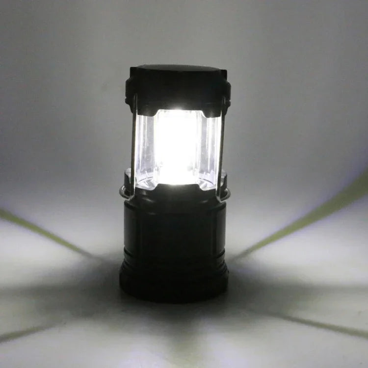 Lanterne LED COB portable 3W, lampe de tente pliable, lampe de camping extérieure étanche pour la randonnée, 3W