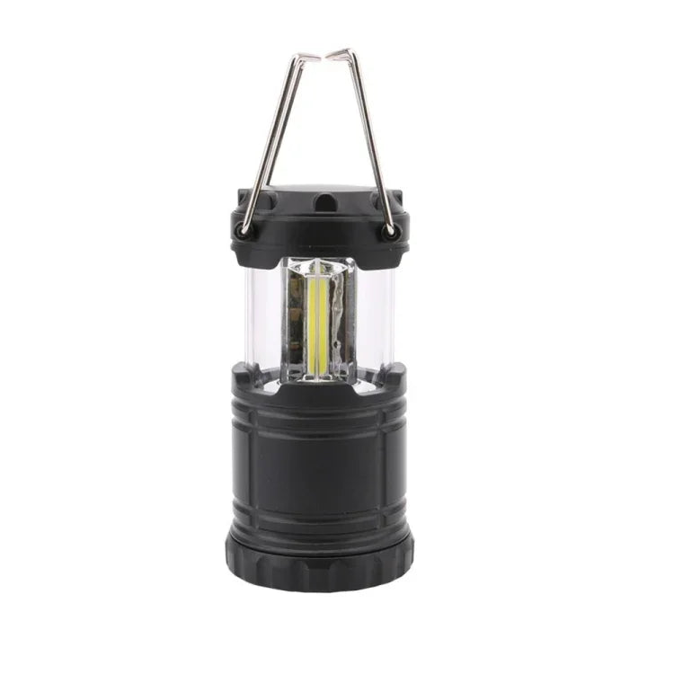 Lanterne LED COB portable 3W, lampe de tente pliable, lampe de camping extérieure étanche pour la randonnée, 3W