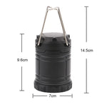 Lanterne LED COB portable 3W, lampe de tente pliable, lampe de camping extérieure étanche pour la randonnée, 3W