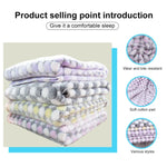 Couverture Douce en Flanelle pour Animaux de Compagnie, Imprimée à Pois, Tapis de Lit Respirant, Housse de Coussin Chaleureuse pour Chien et Chat, Tailles S, M, L