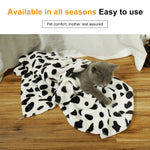 Couverture Douce en Flanelle pour Animaux de Compagnie, Imprimée à Pois, Tapis de Lit Respirant, Housse de Coussin Chaleureuse pour Chien et Chat, Tailles S, M, L