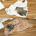 Couverture Douce en Flanelle pour Animaux de Compagnie, Imprimée à Pois, Tapis de Lit Respirant, Housse de Coussin Chaleureuse pour Chien et Chat, Tailles S, M, L