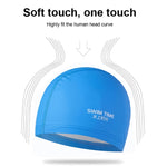 Bonnet de bain agrandi imperméable revêtu PU pour hommes et femmes adultes, revêtement PU agrandi (noir), revêtement PU agrandi (rose), revêtement PU agrandi (bleu)