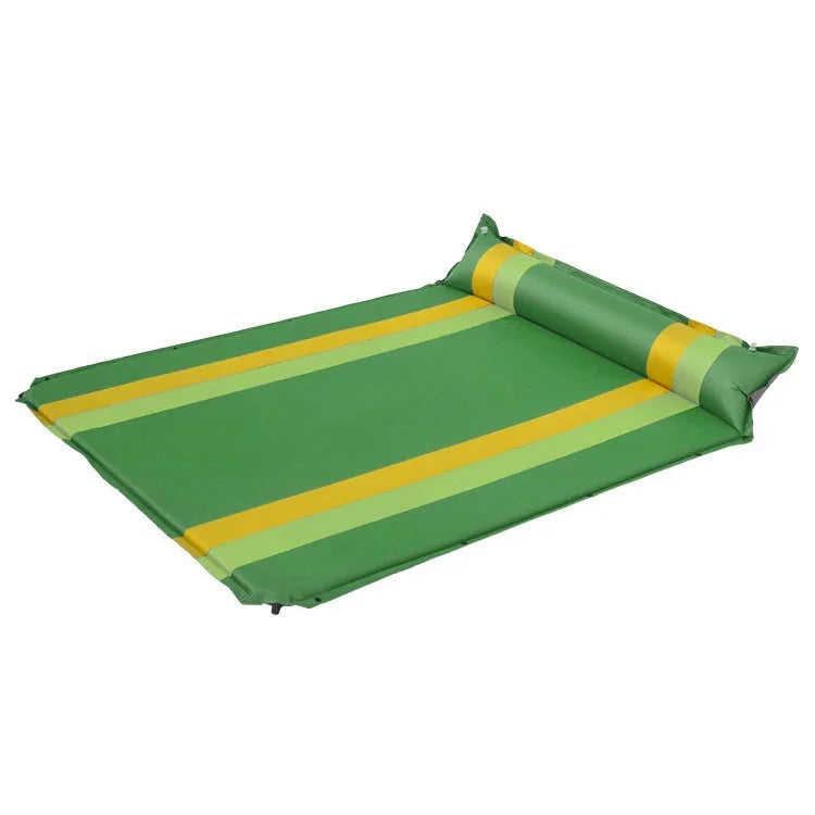 Coussin Gonflable Automatique Double Sport Extérieur Coloré, 190x130x3.5cm Vert, 190x130x3.5cm Bleu, 190x130x3.5cm Orange