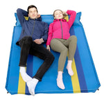 Coussin Gonflable Automatique Double Sport Extérieur Coloré, 190x130x3.5cm Vert, 190x130x3.5cm Bleu, 190x130x3.5cm Orange