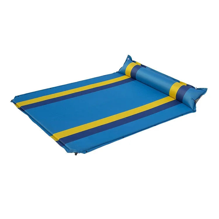 Coussin Gonflable Automatique Double Sport Extérieur Coloré, 190x130x3.5cm Vert, 190x130x3.5cm Bleu, 190x130x3.5cm Orange