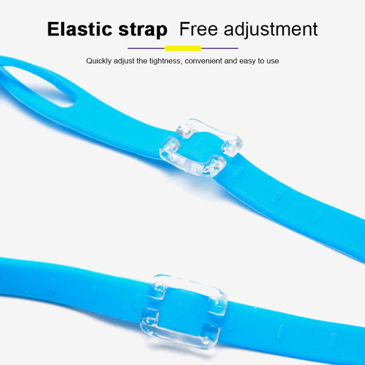 Ensemble de natation 4 en 1 pour enfants : lunettes de natation en silicone étanches et anti-buée avec motif de petit crabe, bonnet de bain imprimé, pince-nez, bouchons d'oreilles, sac de rangement (crabe bleu), (crabe rose)