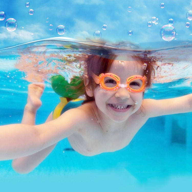 Ensemble de natation 4 en 1 pour enfants : lunettes de natation en silicone étanches et anti-buée avec motif de petit crabe, bonnet de bain imprimé, pince-nez, bouchons d'oreilles, sac de rangement (crabe bleu), (crabe rose)