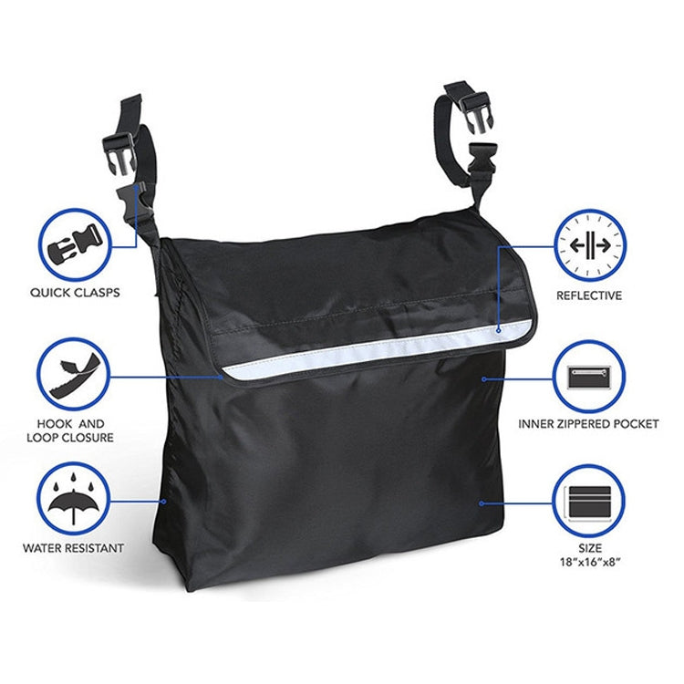 Sac de rangement pour fauteuils roulants, sac de rangement suspendu pour voiture, sac suspendu