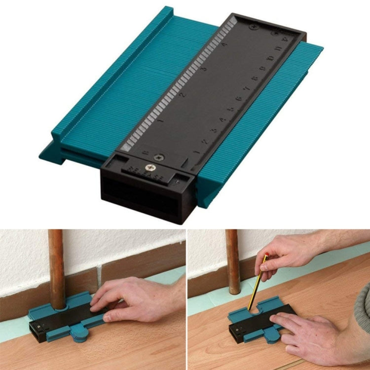 Outil de marquage universel pour profilés de conduits en bois plastique 120mm Duplicateur de contour à dents Emballage sous vide, outil de marquage 120mm