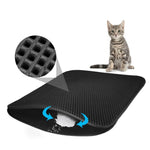 Tapis de litière imperméable pour chat en EVA double couche, tapis de récupération de litière pour animaux, fond antidérapant, litière pour chat, L, M, XS