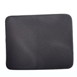 Tapis de litière imperméable pour chat en EVA double couche, tapis de récupération de litière pour animaux, fond antidérapant, litière pour chat, L, M, XS