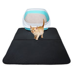 Tapis de litière imperméable pour chat en EVA double couche, tapis de récupération de litière pour animaux, fond antidérapant, litière pour chat, L, M, XS