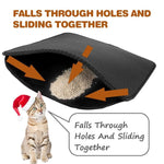 Tapis de litière imperméable pour chat en EVA double couche, tapis de récupération de litière pour animaux, fond antidérapant, litière pour chat, L, M, XS