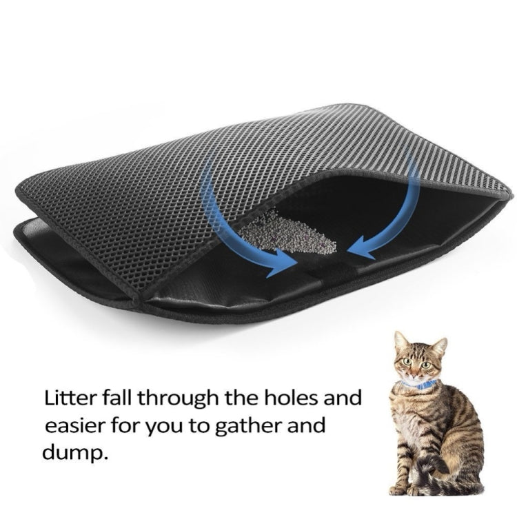 Tapis de litière imperméable pour chat en EVA double couche, tapis de récupération de litière pour animaux, fond antidérapant, litière pour chat, L, M, XS