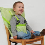 Siège portable pour bébé Chaise enfant Voyage Pliable Lavable Housse de siège pour bébé Ceinture de sécurité