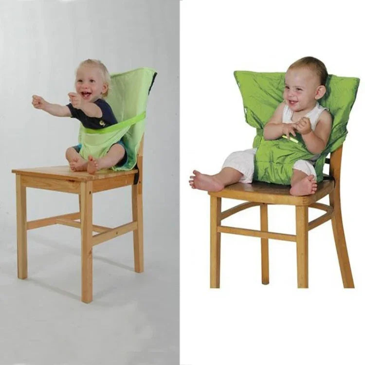 Siège portable pour bébé Chaise enfant Voyage Pliable Lavable Housse de siège pour bébé Ceinture de sécurité