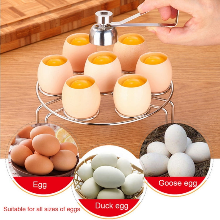 Ciseaux à œufs en métal, coupe-œuf, ouvre-coque en acier inoxydable pour œufs durs ou crus, outils de cuisine créatifs, coupe-œuf