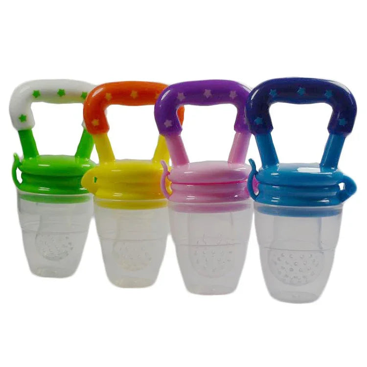 3 PCS Tétine nourrisseur alimentaire portable pour bébé Silicone Sucette apaisante pour bébé, Couleur aléatoire, Taille:M, Taille:L