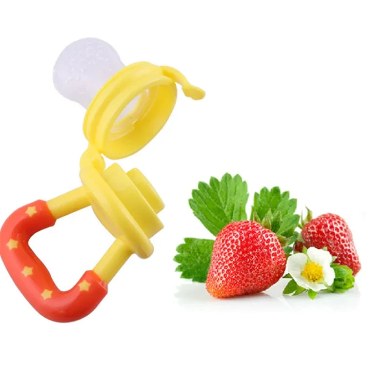 3 PCS Tétine nourrisseur alimentaire portable pour bébé Silicone Sucette apaisante pour bébé, Couleur aléatoire, Taille:M, Taille:L