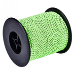 Corde de tente coupe-vent réfléchissante de 2,5 mm de diamètre, Corde de camping, Cordes de tente réfléchissantes, Longueur : 50 m, Longueur : 50 m