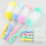 2 ensembles de tétines pour bébé, gobelet biberon avec éponge nettoyante 360 degrés, brosse pour sucette, livraison couleur aléatoire, Gobelet biberon