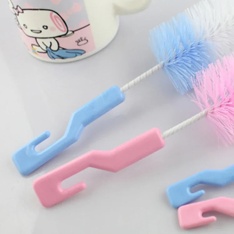 2 ensembles de tétines pour bébé, gobelet biberon avec éponge nettoyante 360 degrés, brosse pour sucette, livraison couleur aléatoire, Gobelet biberon