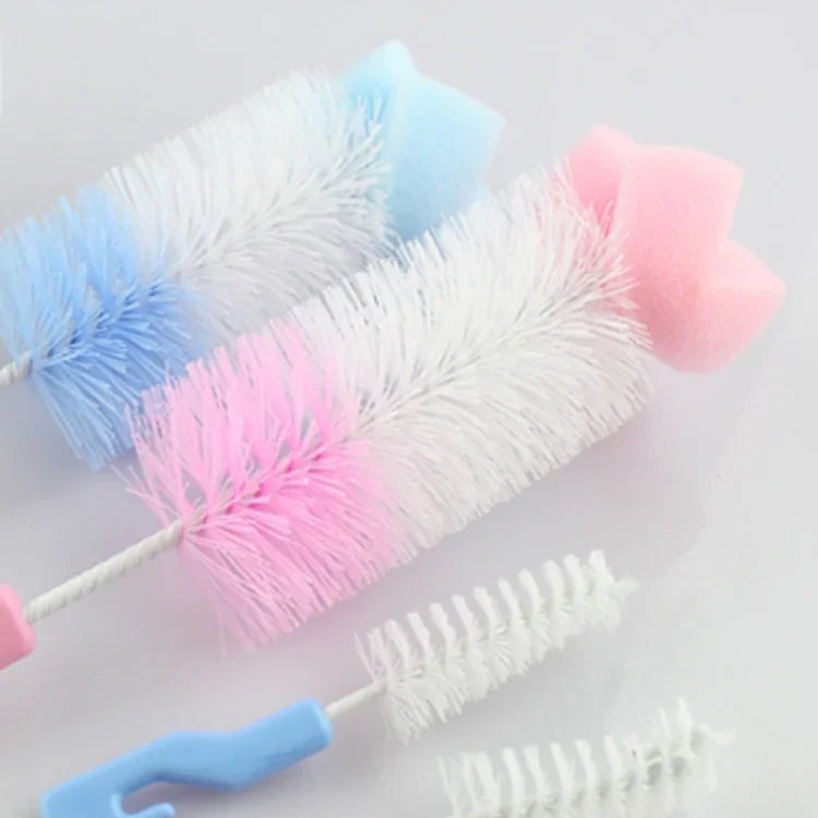 2 ensembles de tétines pour bébé, gobelet biberon avec éponge nettoyante 360 degrés, brosse pour sucette, livraison couleur aléatoire, Gobelet biberon